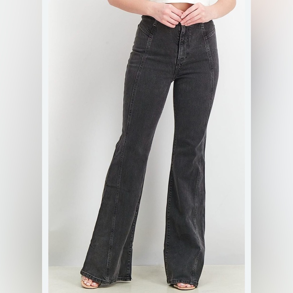 We The Free Charcoal Flare Jeans